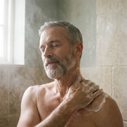 Washing the neck and shoulders